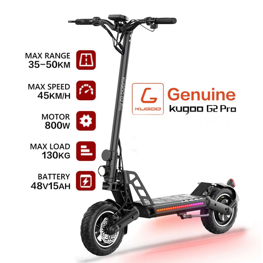 Scooter Kugoo G2 Pro - Smart Elsparkcykel - 800W - 48V kraftfull motor - AlltSmart