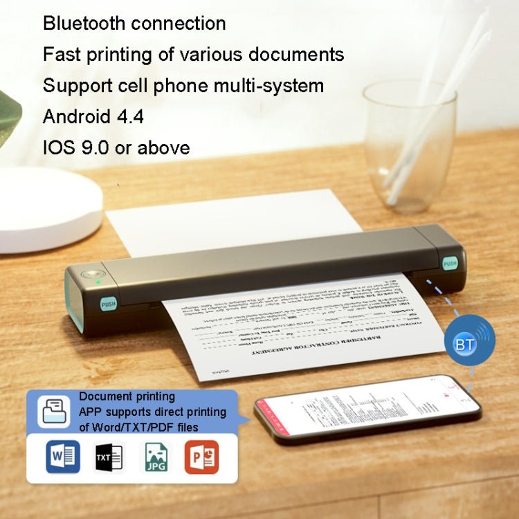 Bluetooth Trådlös Bärbar Termisk Skrivare - AlltSmart