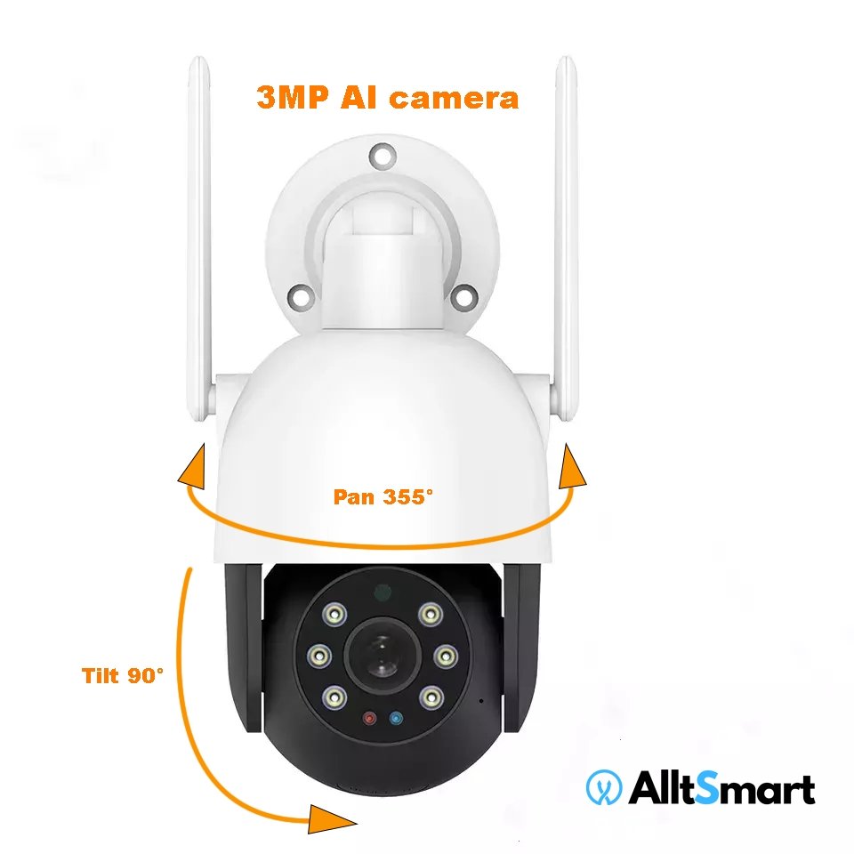PTZ WIFI-IP AI kamera - AlltSmart