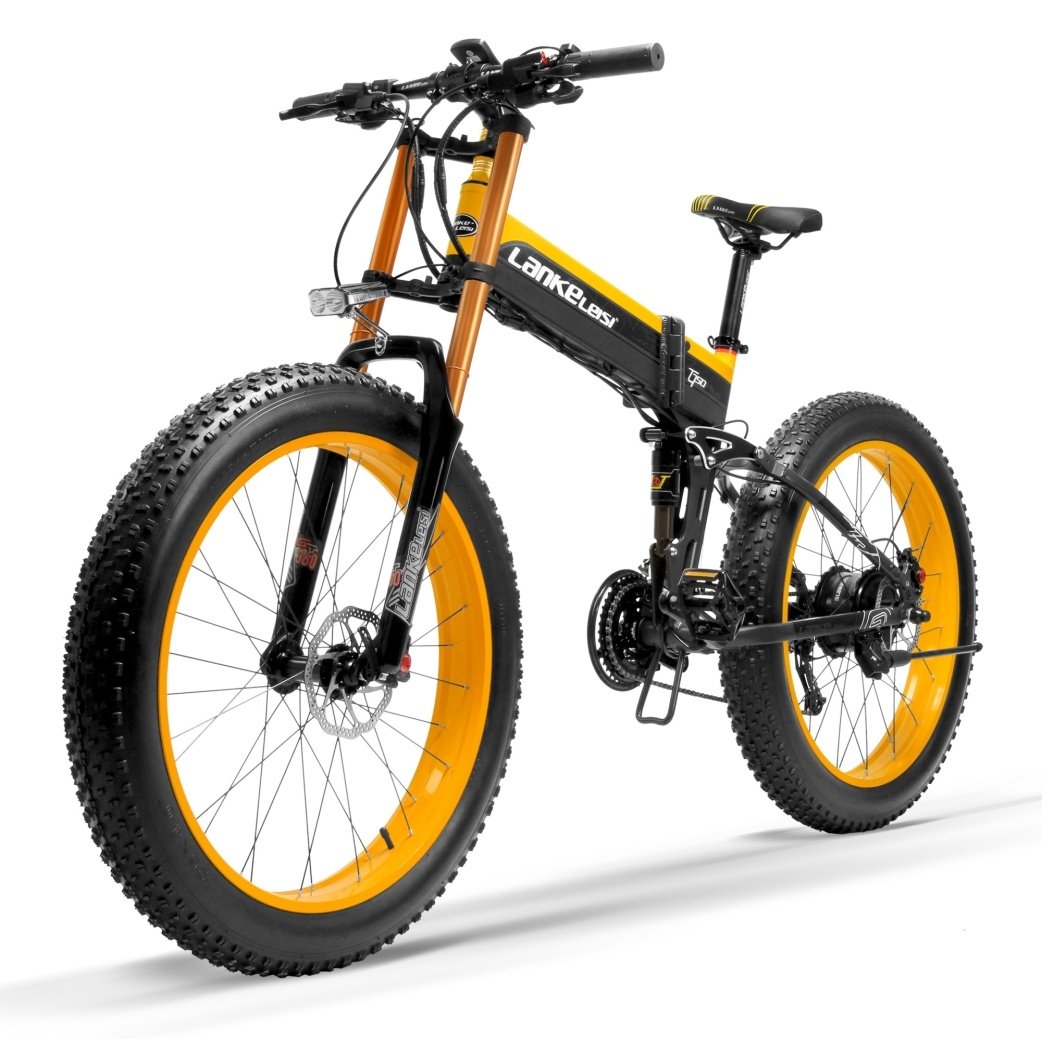 Real Of Sweden - Kraftfull 1000W motor Elcykel MTB - S 2022 - Gul - AlltSmart