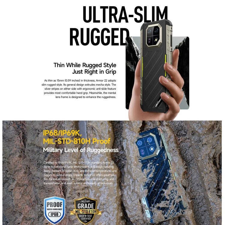 Ulefone Armor 22: Den Tåliga Smartphonen med 8GB+256GB för Extrema Förhållanden - AlltSmart